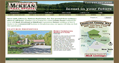 Desktop Screenshot of mckeanrealestate.com