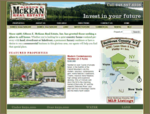 Tablet Screenshot of mckeanrealestate.com